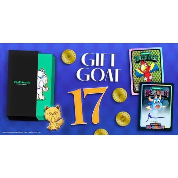 Veefriends Gift Goat #17 EMPTY Premium Collector's Box Limited to /555 - Picture 8 of 10